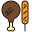 Chicken leg icon 64x64