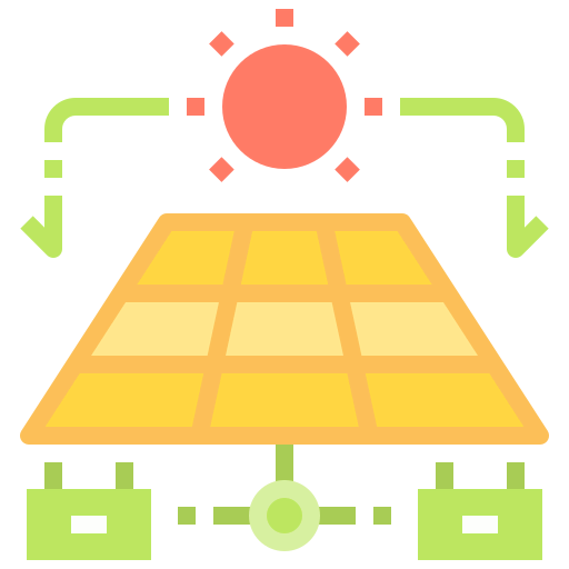 Solar panel icon