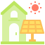 Solar house icon 64x64