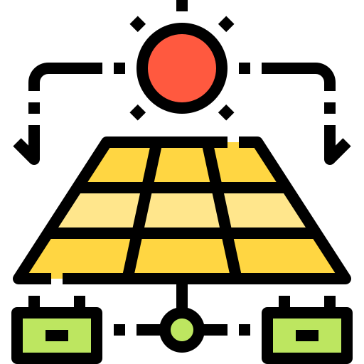Solar panel icon