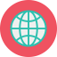Globe grid アイコン 64x64