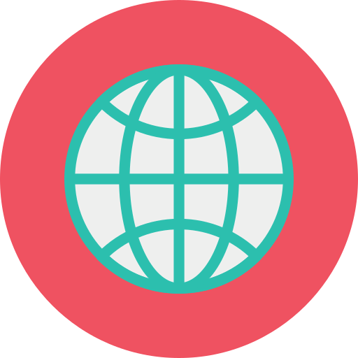 Globe grid icon