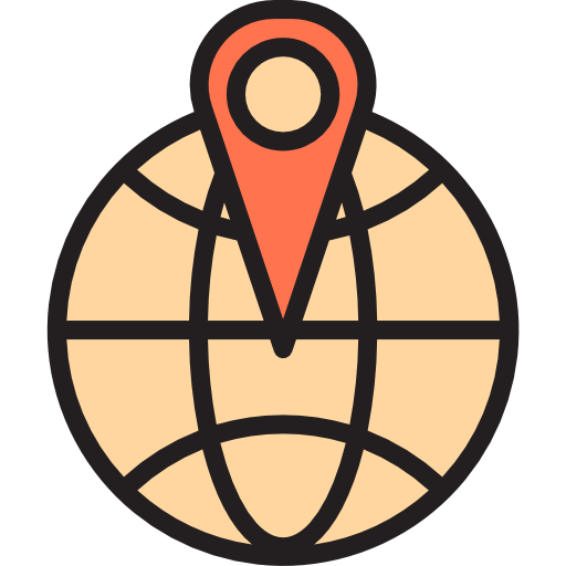 Globe grid icon