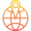 Globe grid icon 64x64