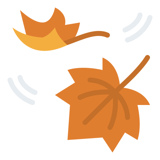Leaf fall icon