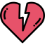 Broken heart icon 64x64