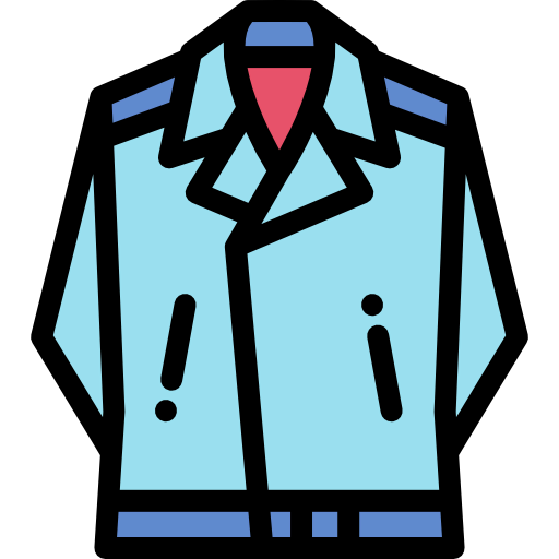 Leather jacket icon