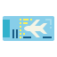 Plane ticket icône 64x64