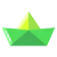 Paper boat Symbol 64x64