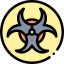 Biohazard sign icon 64x64