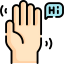 Waving hand アイコン 64x64