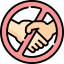 No handshake ícono 64x64
