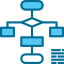 Flow chart biểu tượng 64x64