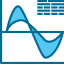 Line chart icon 64x64