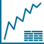 Line chart icon 64x64