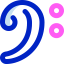 Bass clef icon 64x64