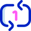 Repeat once アイコン 64x64