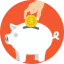 Piggy bank icon 64x64