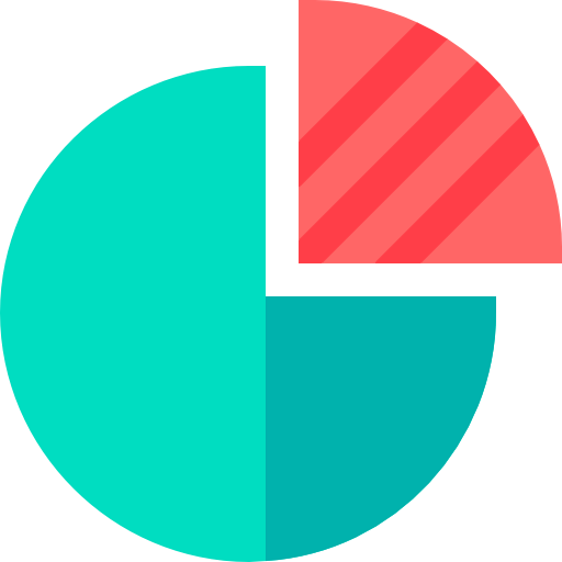 Pie graph icon