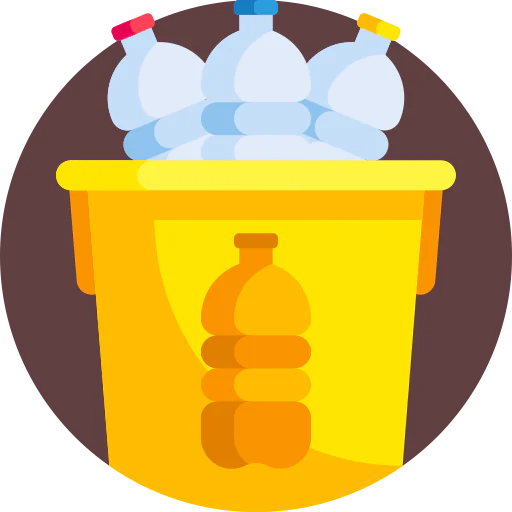 Plastic bin icon