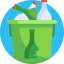 Glass bin icon 64x64