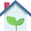 Eco house icon 64x64