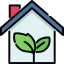 Eco house icon 64x64