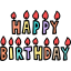 Happy birthday biểu tượng 64x64
