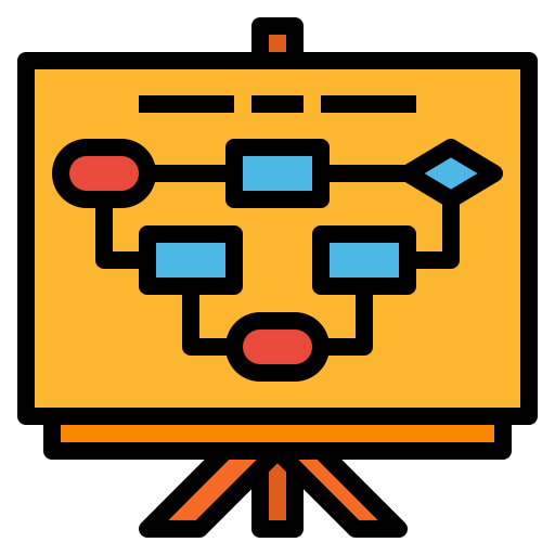 Flow chart icon