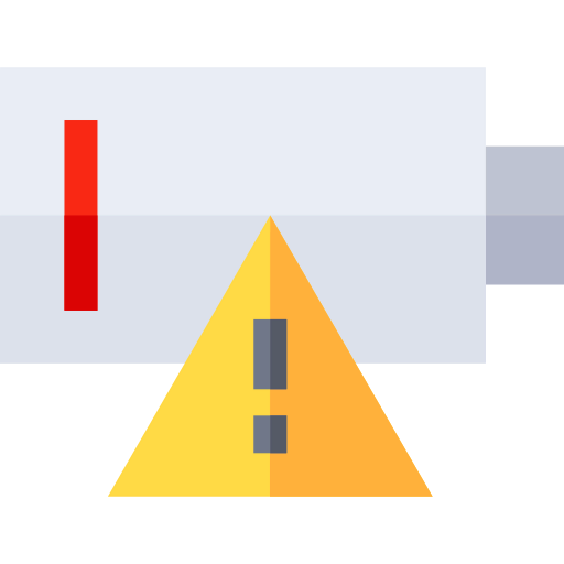 Empty battery icon