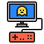 Video game console icon 64x64