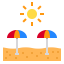 Beach umbrella іконка 64x64