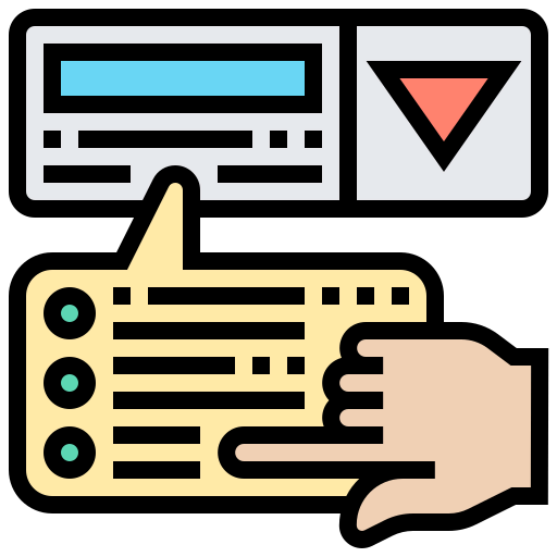 Drop down menu icon
