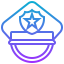 Police cap icon 64x64