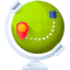 Globe icon 64x64