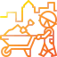 Wheelbarrow icon 64x64