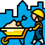 Wheelbarrow icon 64x64