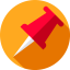 Push pin icon 64x64