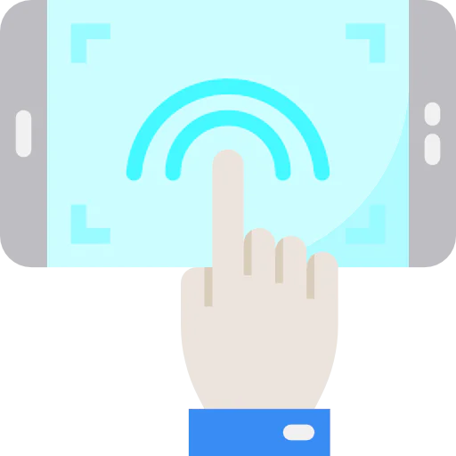 Touch screen icon