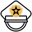 Police cap icon 64x64