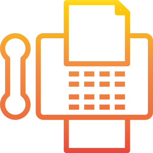 Fax machine icon
