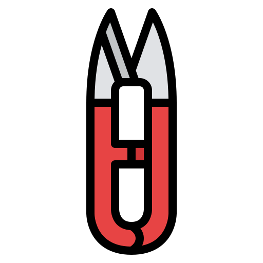 Sewing scissors icon