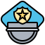 Police cap icon 64x64