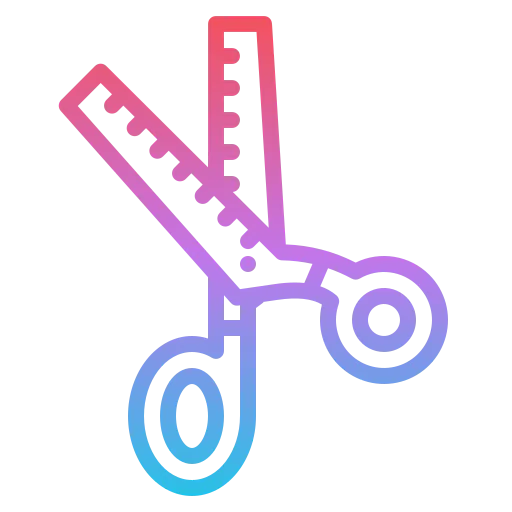 Pinking scissors icon