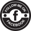 Facebook social retro circular badge icon 64x64