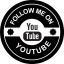 Follow me on Youtube social badge icon 64x64