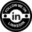Follow me on LinkedIn social badge icon 64x64