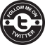 Follow me on Twitter social badge icon 64x64