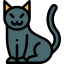Black cat icon 64x64