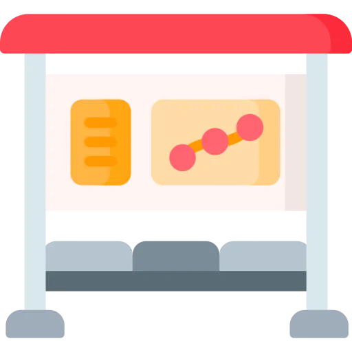Bus stop icon
